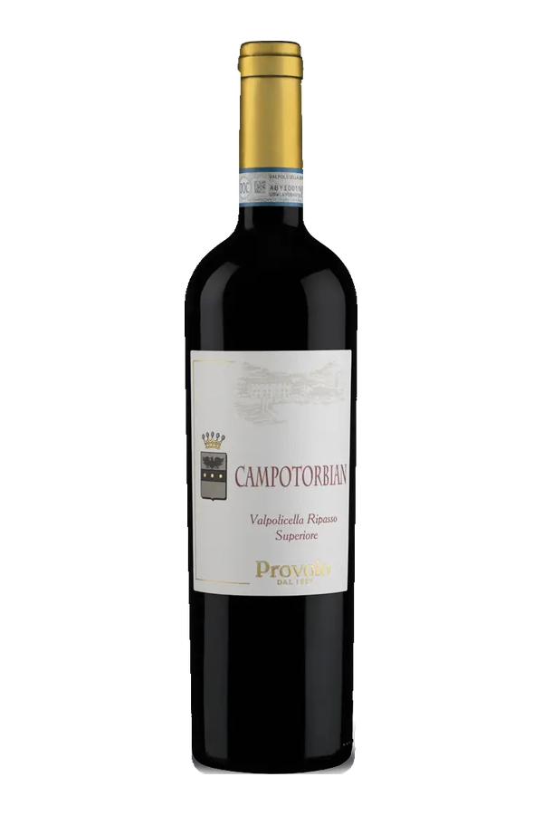 Campotorbian Valpolicella Ripasso Superiore DOC 2021 · Provolo · alleen de fles, transparante achtergrond