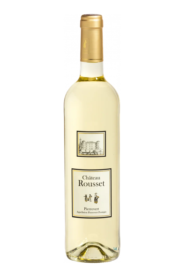 Classic White Pierrevert PDO 2024 · vrijstaande fles met transparante achtergrond