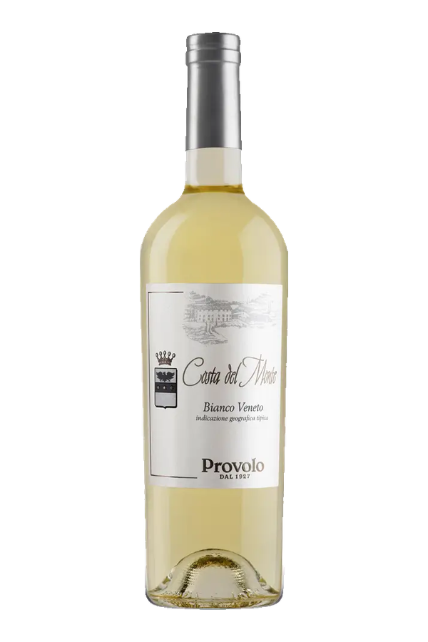 Costa del Monte Bianco Veneto IGT 2025 · Provolo · alleen de fles, transparante achtergrond