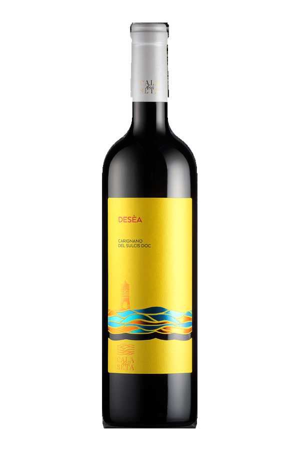 Desèa Carignano del Sulcis DOC 2024 · Cantina di Calasetta · alleen de fles, transparante achtergrond