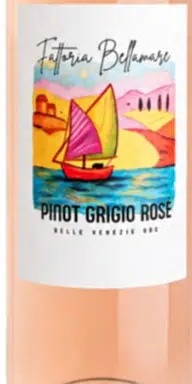 Etiketdetail · Fattoria Bellamare Pinot Grigio Rosé DOC delle Venezie 2025