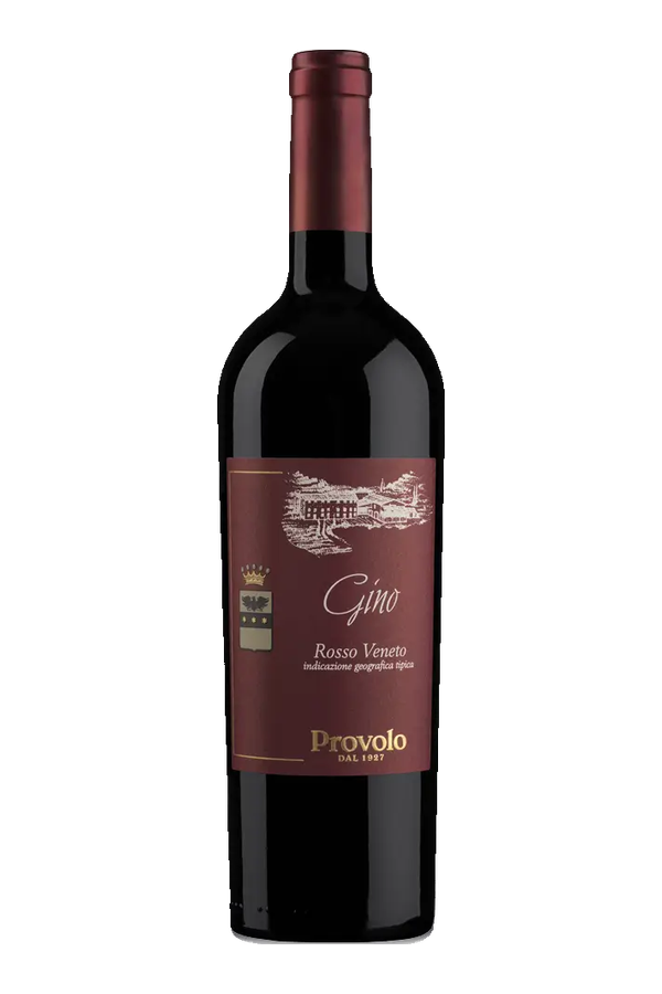 Gino Rosso Veneto IGT 2023 · Provolo · alleen de fles, transparante achtergrond
