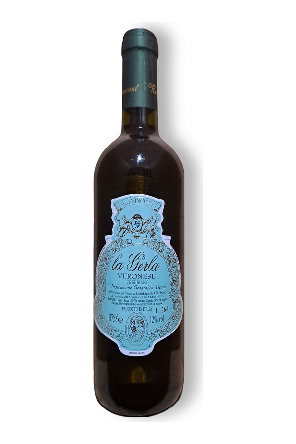 La Gerla Veronese Trebbiano IGT · vrijstaande fles met transparante achtergrond