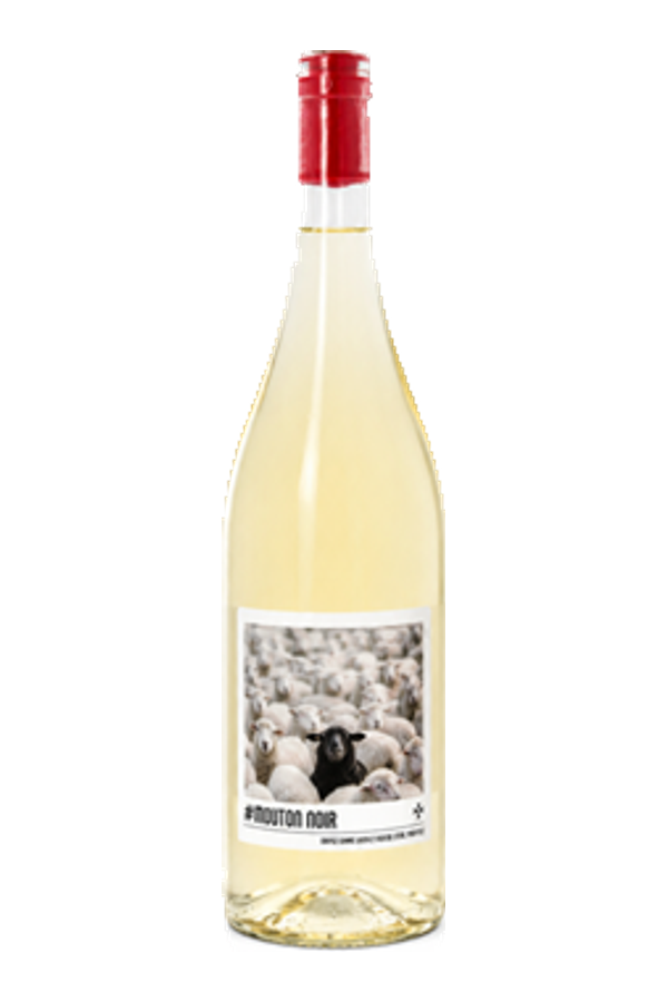 Mouton Noir Blanc IGP Alpes-de-Haute-Provence 2025 · vrijstaande fles met transparante achtergrond