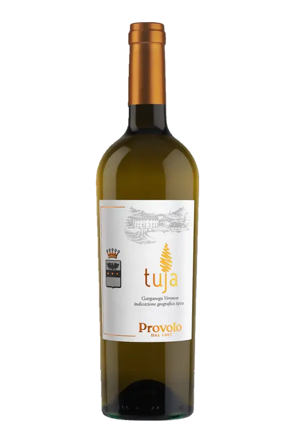 Tuja Garganega Veronese IGT 2024 · Provolo · alleen de fles, transparante achtergrond