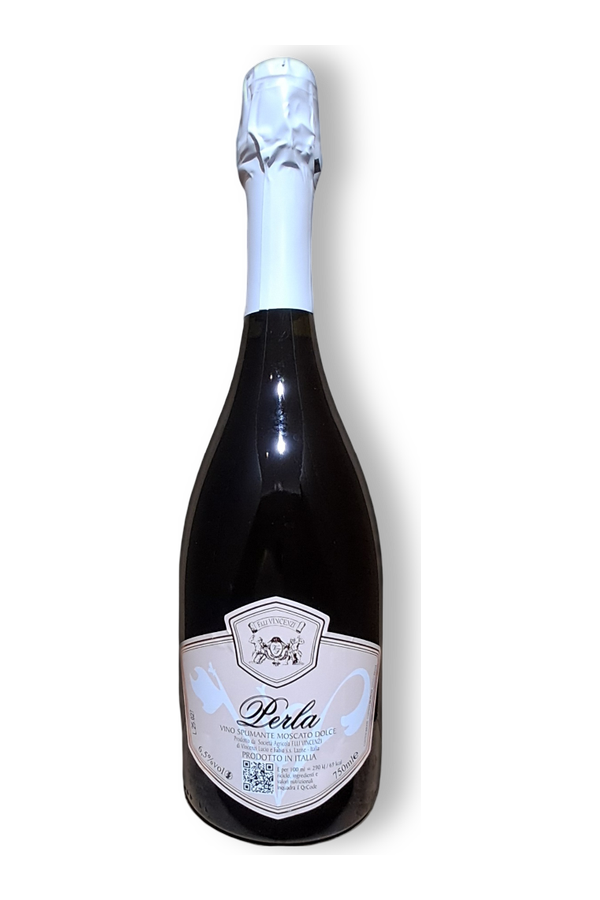 Vincenzi Perla Spumante – Fratelli Vincenzi · vrijstaande fles met transparante achtergrond